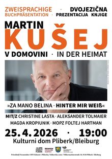 Plakat Buchpräsentation Martin Kušej